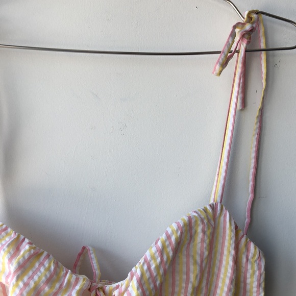 NWT Lovers + Friends Kai Striped Seersucker Dress! - Picture 9 of 16